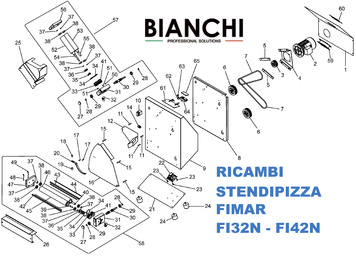 Esploso ricambi per <a class=